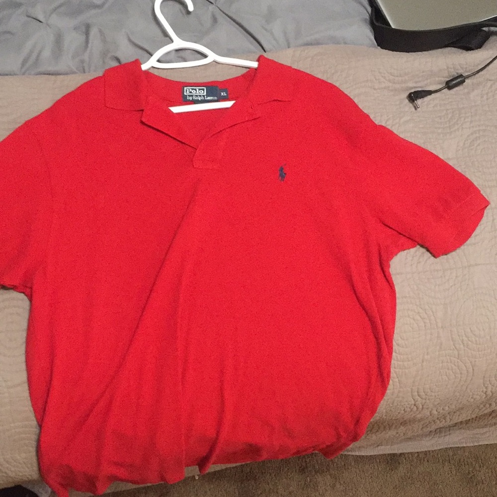 Red XL Ralph Lauren polo